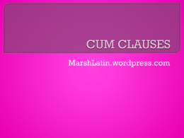 cum clauses - WordPress.com