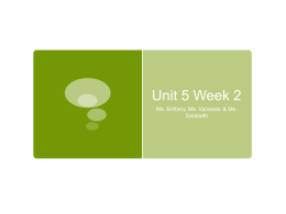 Unit 5 Week 2