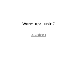 Warm ups 2B