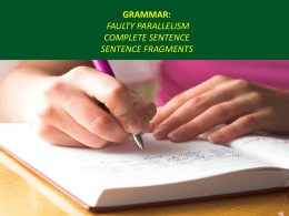 what is a complete sentence?
