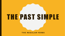 Infinitive – Base – Simple Past