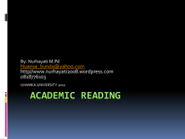 academic reading - Nurhayati2008