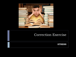 Correction Exercise