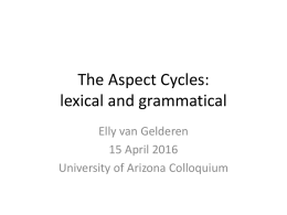 The Aspect Cycle - Arizona State University