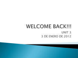 welcome back - StPauls-Espanol
