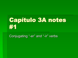 Capítulo 3A notes #1
