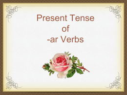 Present Tense of