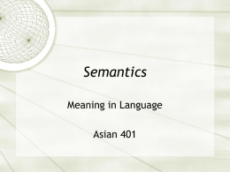 Semantics (pps)