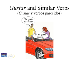 Gustar and similar verbs