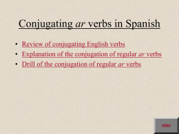 To conjugate an *ar* verb in Spanish you must first remove the *ar