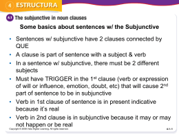 subjunctive - profesalsich