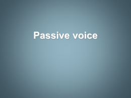 PowerPoint about the passive