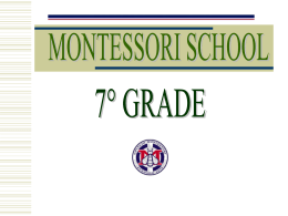 MONTESSORI SCHOOL