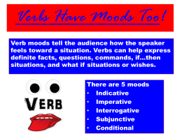 Verb Moods Notes
