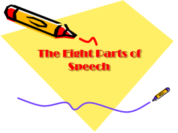 Parts of Speech PowerPoint File