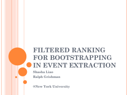 Filtered Ranking for Bootstrapping in Event Extraction
