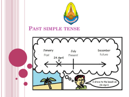 Past simple tense When do we use Past Simple Tense?