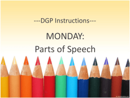 DGP Monday - Seckman High School