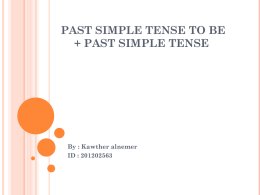 PAST SIMPLE TENSE th