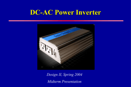 Power Inverter Project