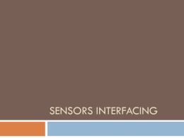 Sensors-Interfacing