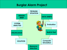 Burglar Alarm Project - Thurso High Technologies