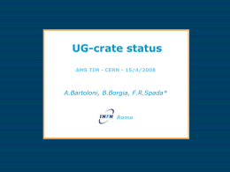 UG-Crate Update - Istituto Nazionale di Fisica Nucleare
