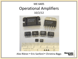 Operational Amplifiers - Georgia Institute of Technology