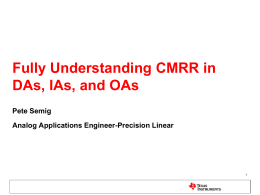 CMRR of Difference Amplifiers