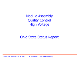 High Voltage - Ohio State University