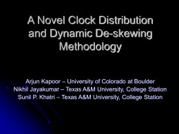 A Novel Clock Distribution Network with Dynamic Deskew