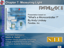 WAM Chapter 7: Measuring Light