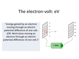 The electron-volt - Hockerill Students