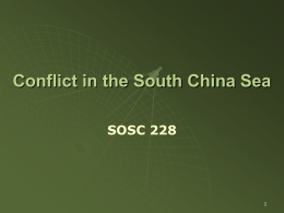 Conflict in the South China Sea