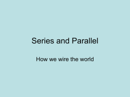 series v. parallel circuits