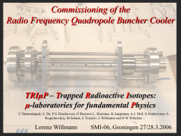 Commissioning of the Radiofrequency quadrupole cooler