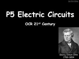 P5 electric circuits revision