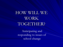 how will we work together?