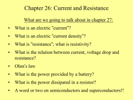 ch-26-Current and Resistance