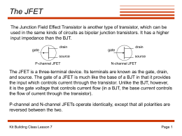 N-Channel JFET Biasing