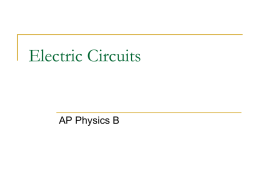 Electric Circuits - myersparkphysics