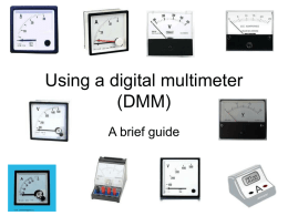 Using a digital multimeter (DMM)