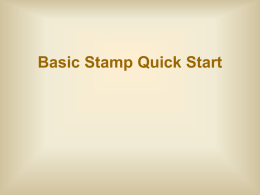 Basic Stamp Quick Start