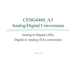 Analog/digital conversions
