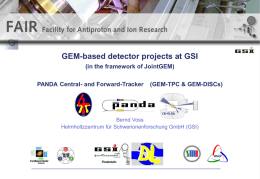 GEM-based detector projects at GSI