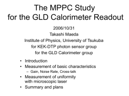 MPPC Study for GLD Carolimeter