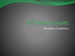 2nd Order Circuits