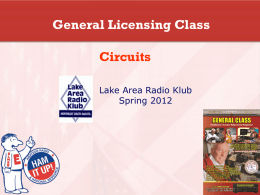 Circuits - Lake Area Radio Klub