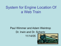 System for Engine Location Of a Web Train