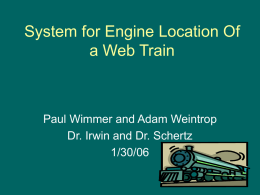 System for Engine Location Of a Web Train